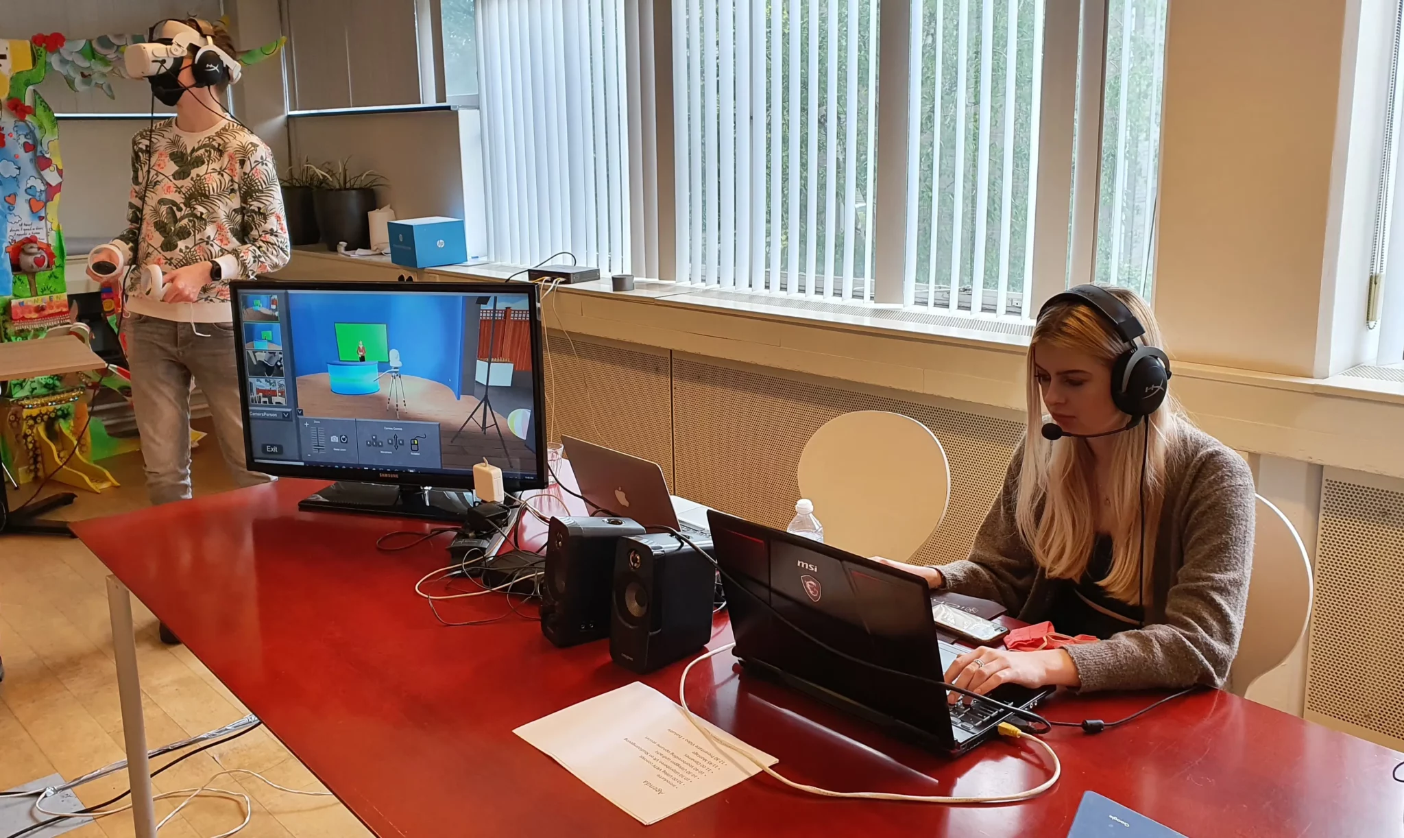 Training in een Virtuele TV studio